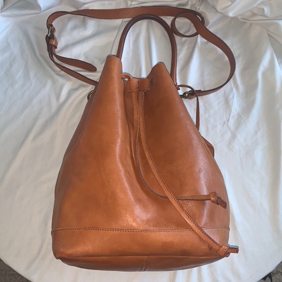 Madewell Bags Madewell Sommerset Leather Drawstring Bucket Bag